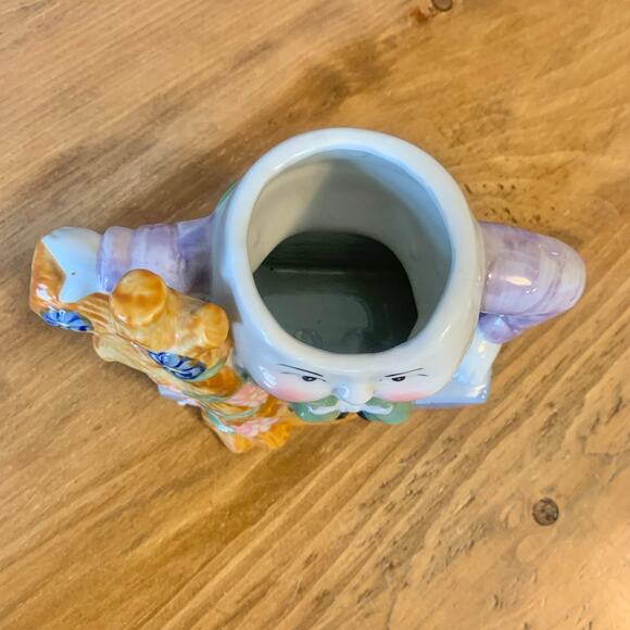 Feitx Porcelain Humpty Dumpty Teapot Vintage Cute Whimsical - Picture 4 of 14